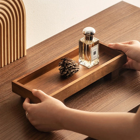 Japanese-Style Wooden Serving Tray