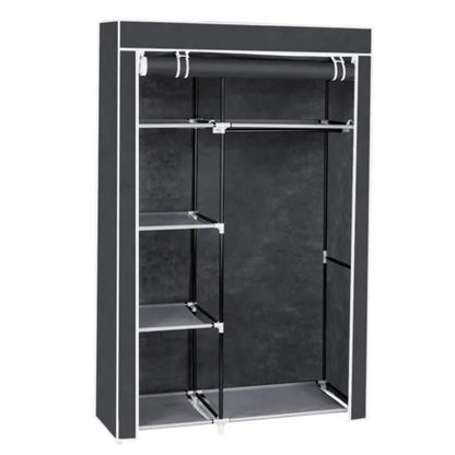 Freestanding Fabric Wardrobe, 6 Shelves