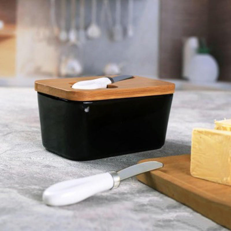 Lidded Ceramic Cheese Keeper