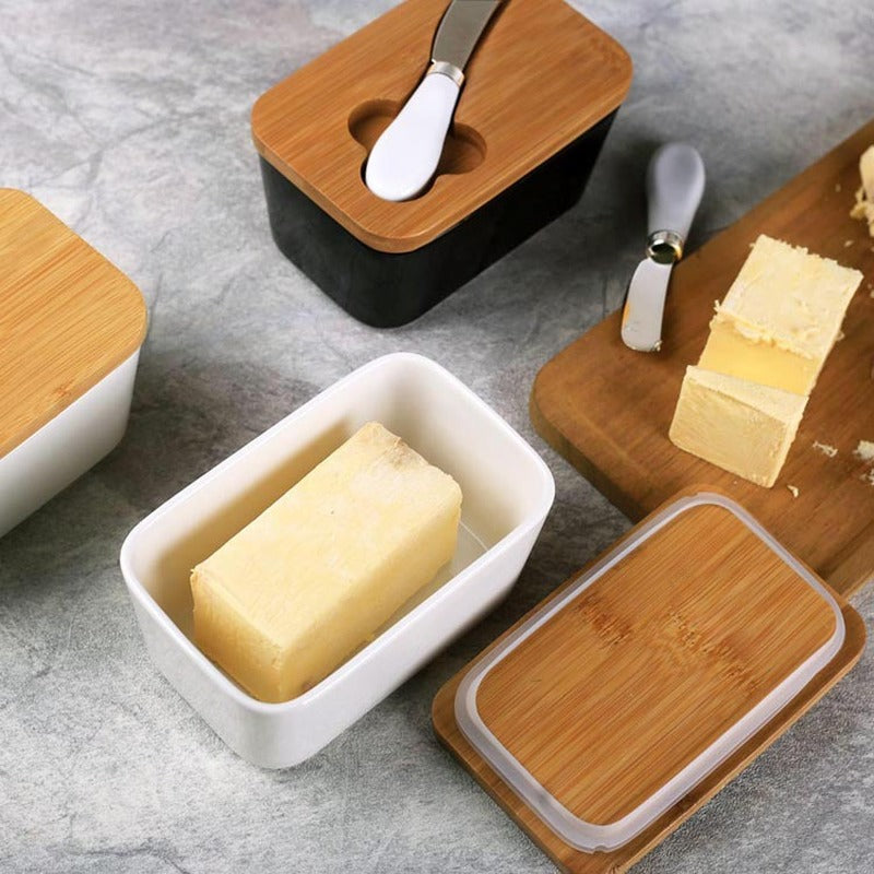 Lidded Ceramic Cheese Keeper