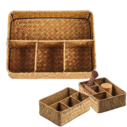 Woven Seagrass Desk Basket