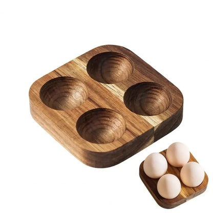 Acacia Wood Egg Tray