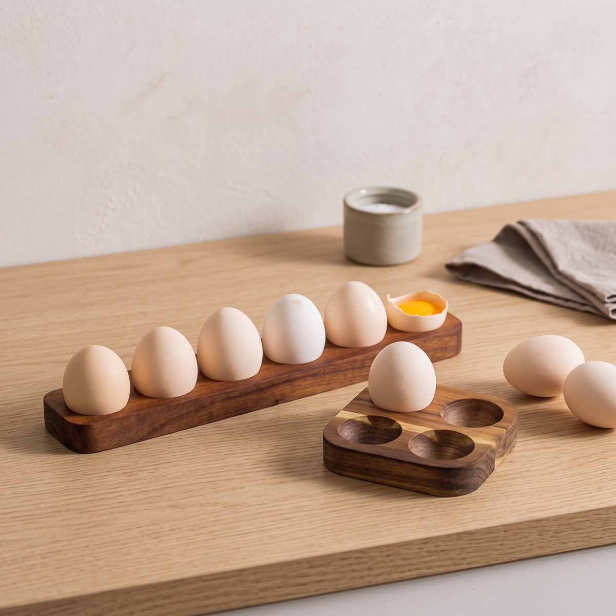 Acacia Wood Egg Tray